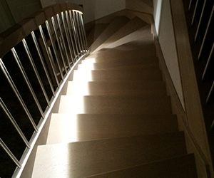 LED beleuchtete Treppen